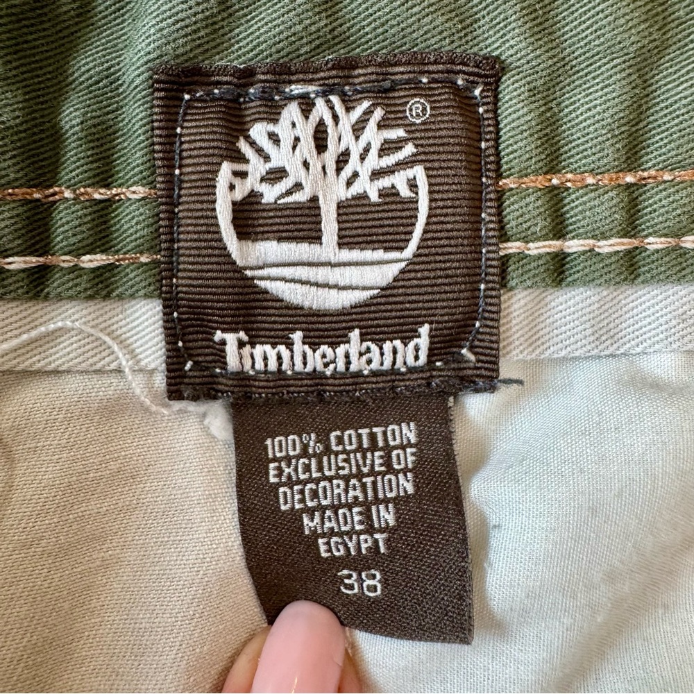 Timberland Men's Flat Front Light Tan Stone Cotton Hiking Shorts Size 38 waist - Picture 4 of 6